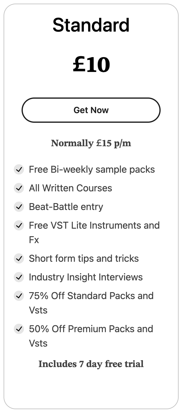 Standard price image